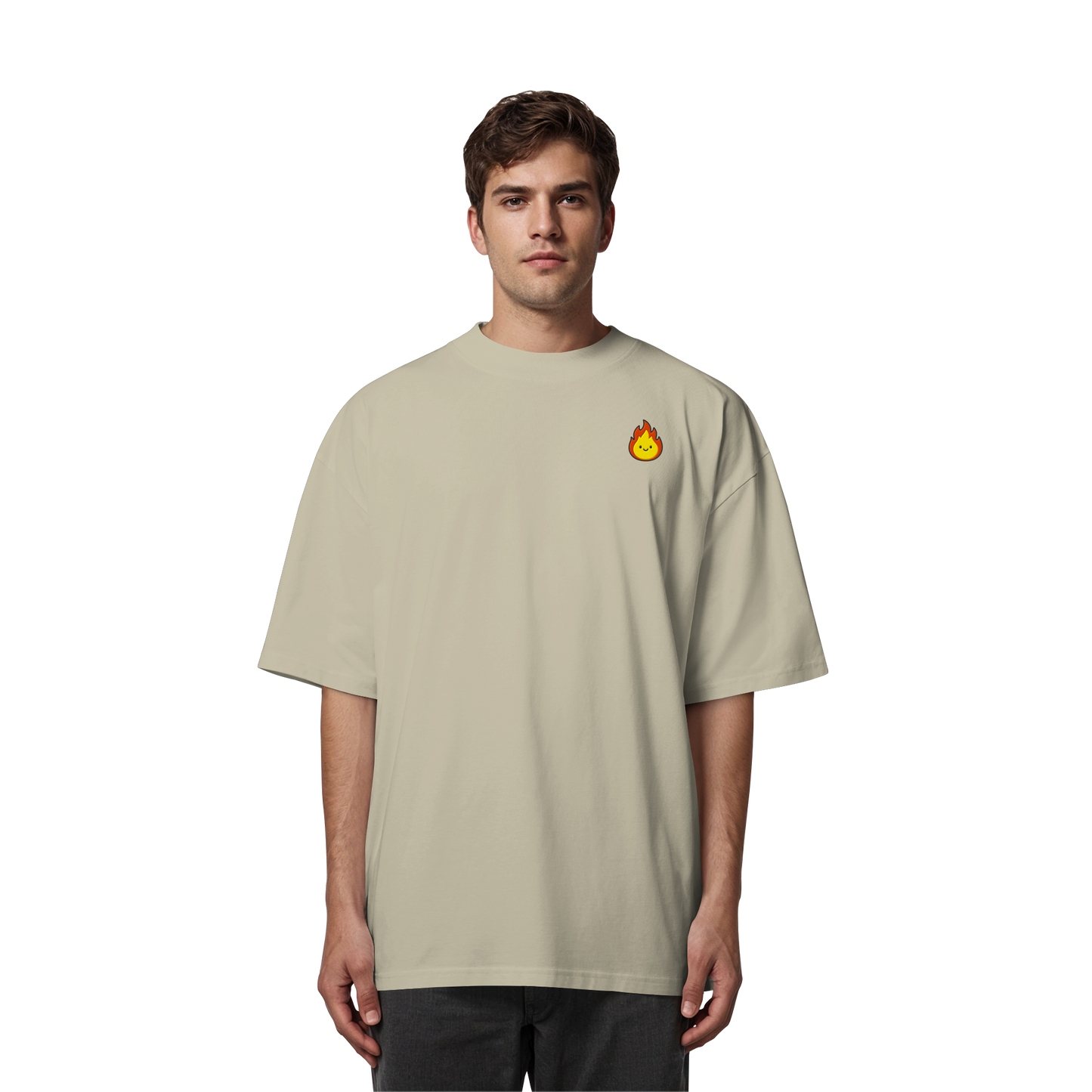 Happy Flame - Organic Oversize Shirt