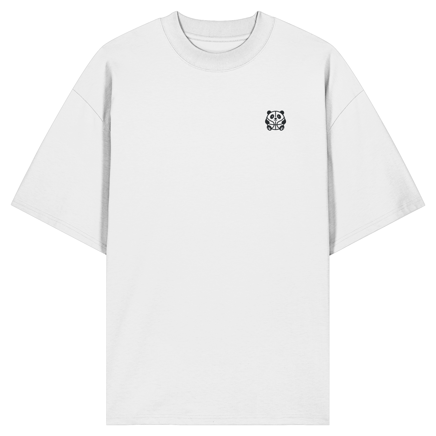 Basketball Panda Backprint - Organic Oversize Shirt