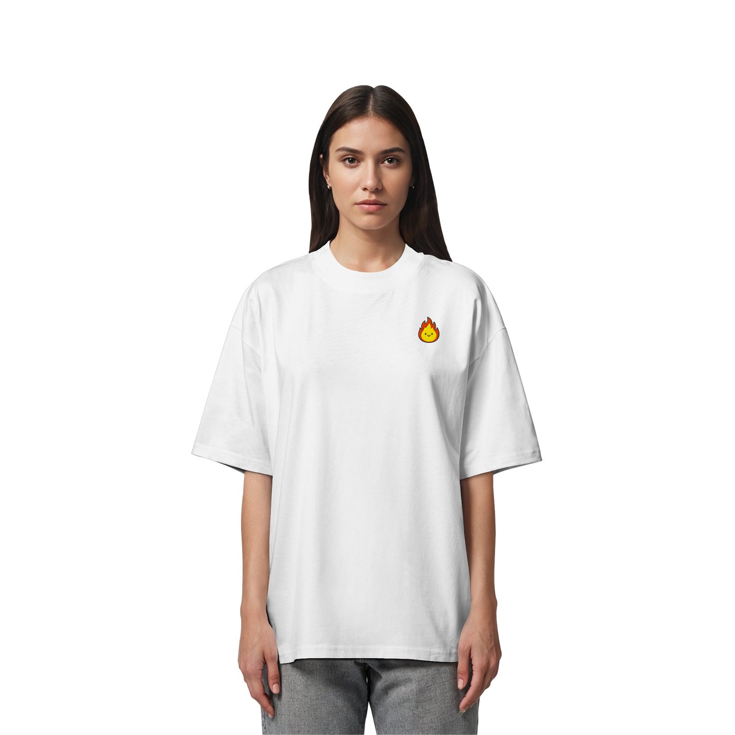 Happy Flame - Organic Oversize Shirt