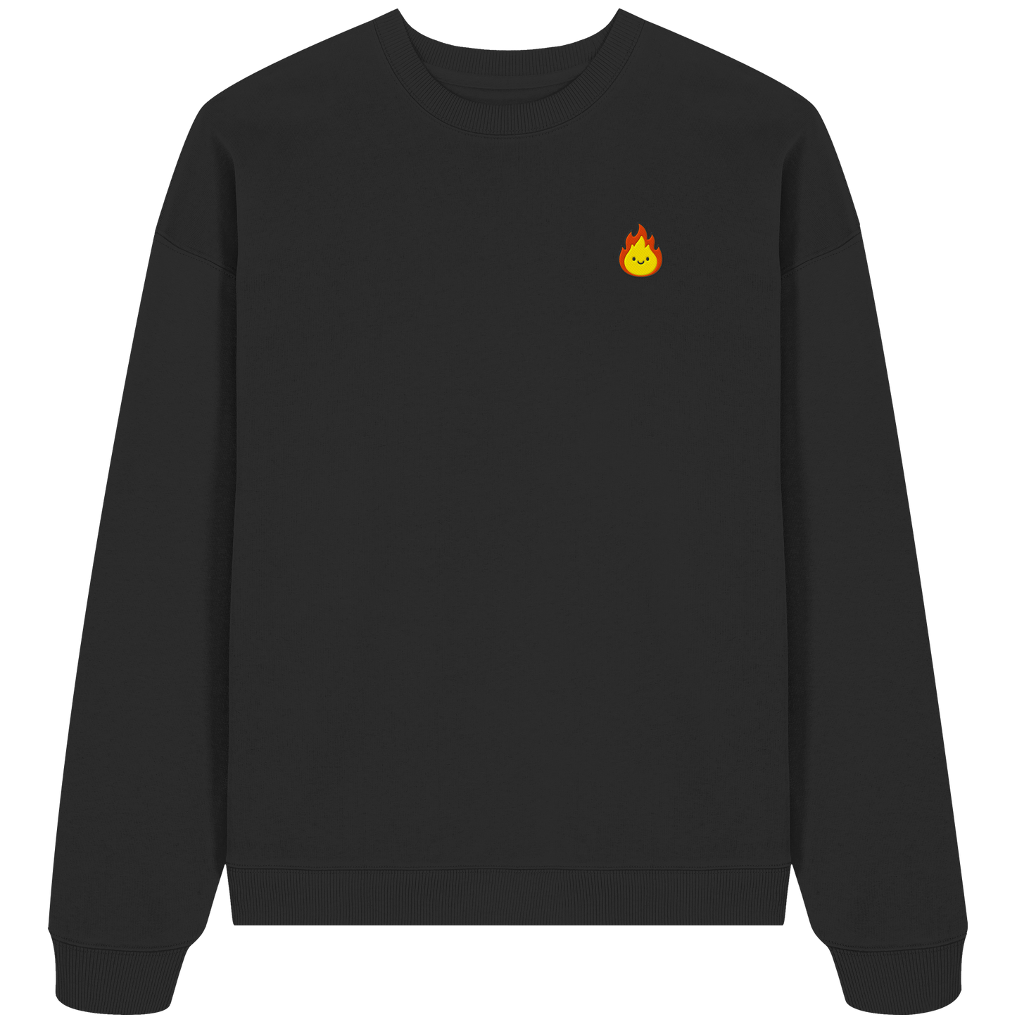 Happy Flame - Organic Oversize Sweatshirt