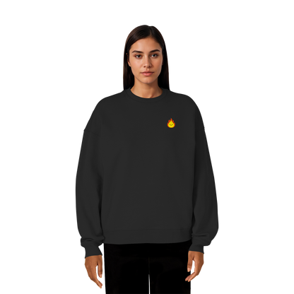 Happy Flame - Organic Oversize Sweatshirt