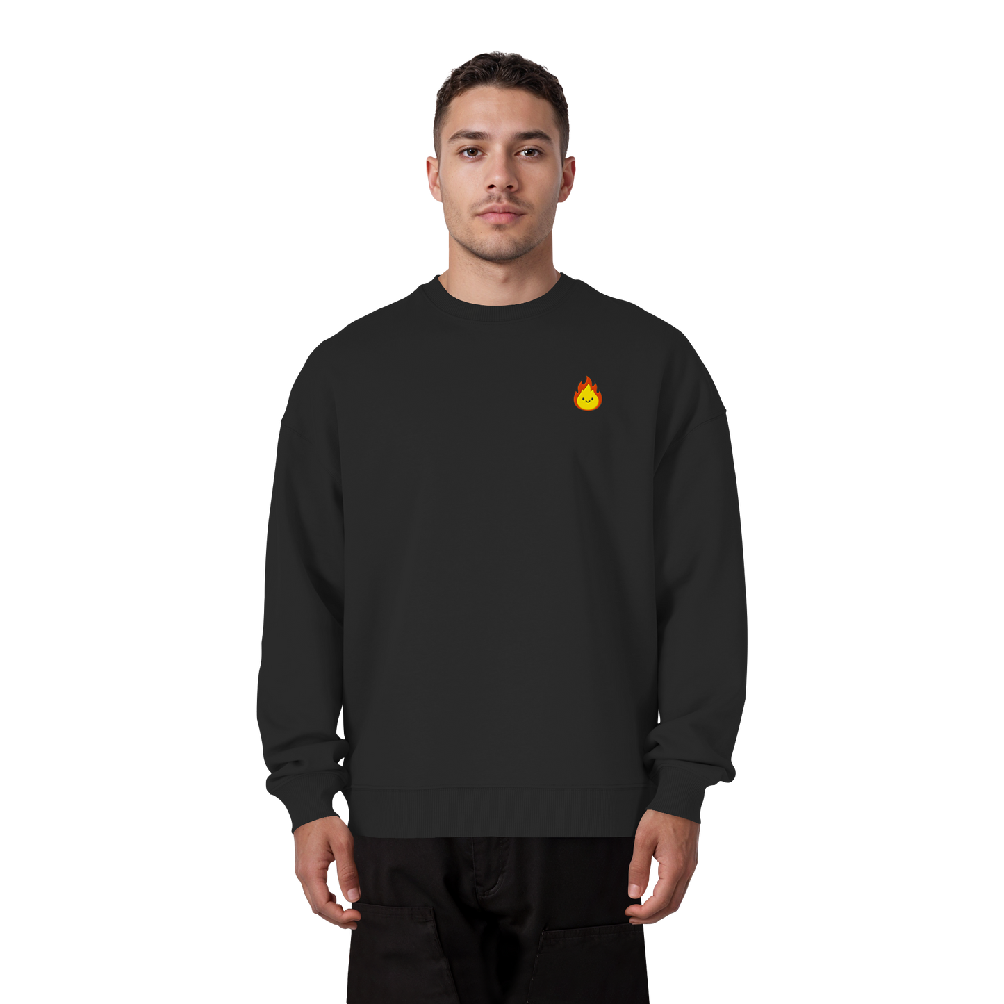 Happy Flame - Organic Oversize Sweatshirt