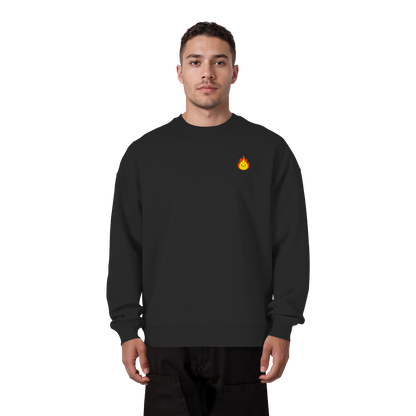 Happy Flame - Organic Oversize Sweatshirt