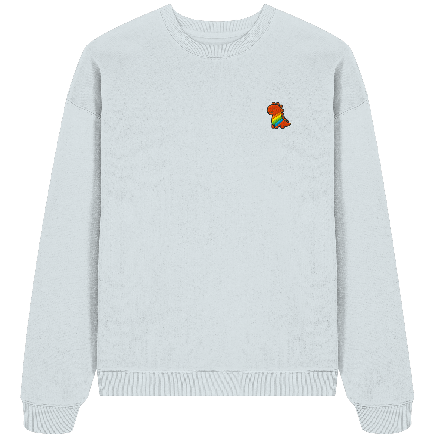 Rainbow Dino - Organic Oversize Sweatshirt