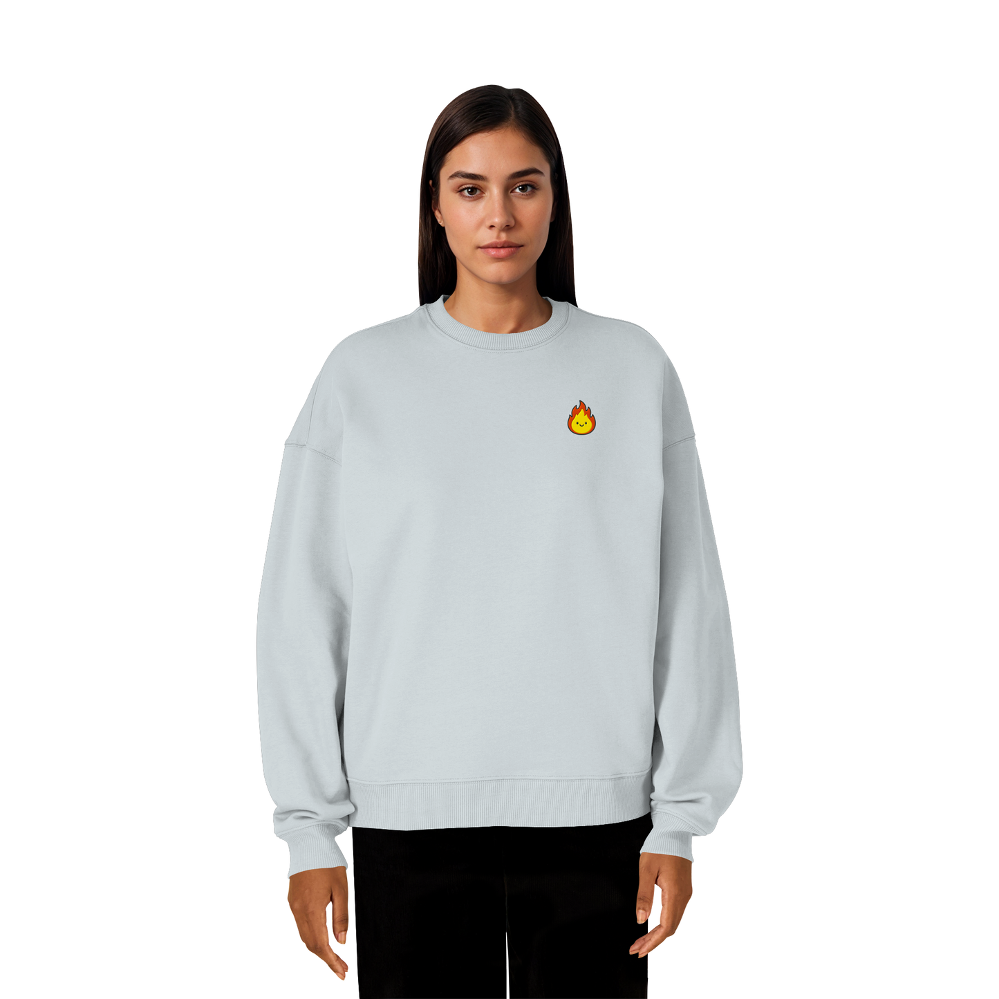 Happy Flame - Organic Oversize Sweatshirt