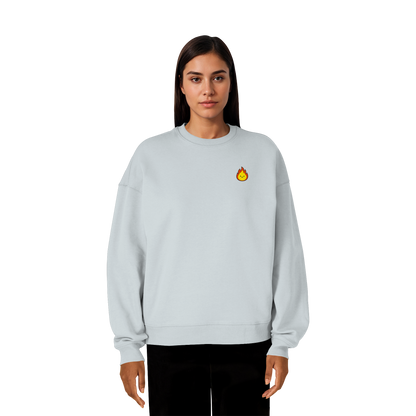 Happy Flame - Organic Oversize Sweatshirt