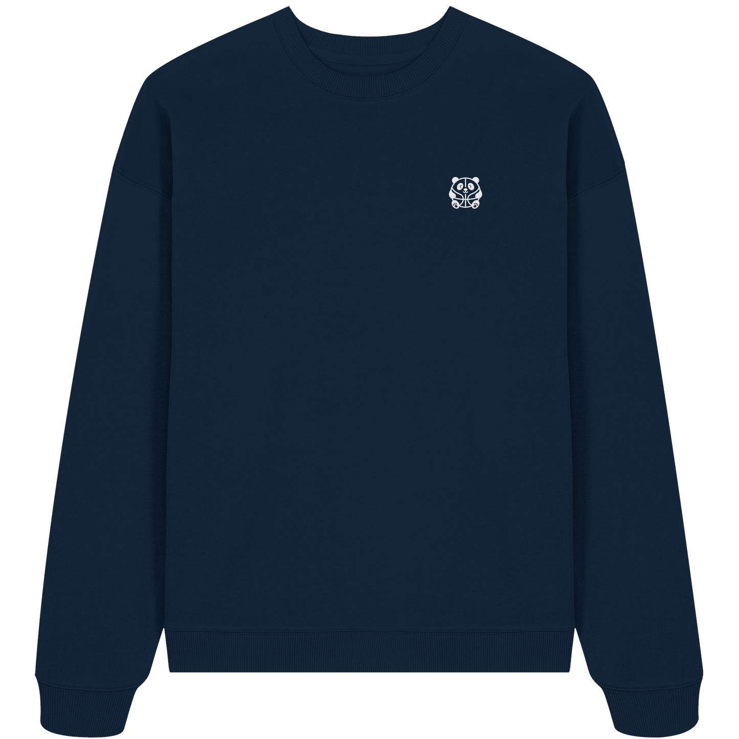 Basketball Panda Backprint - Organic Oversize Sweatshirt