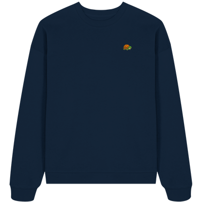 Mr. Turtle Backprint - Organic Oversize Sweatshirt