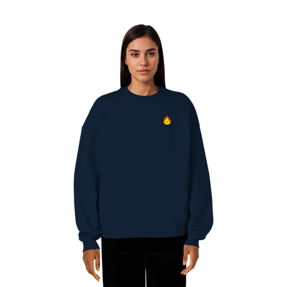 Happy Flame - Organic Oversize Sweatshirt