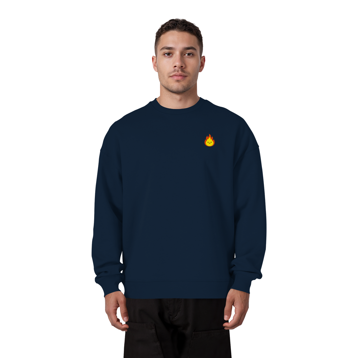 Happy Flame - Organic Oversize Sweatshirt