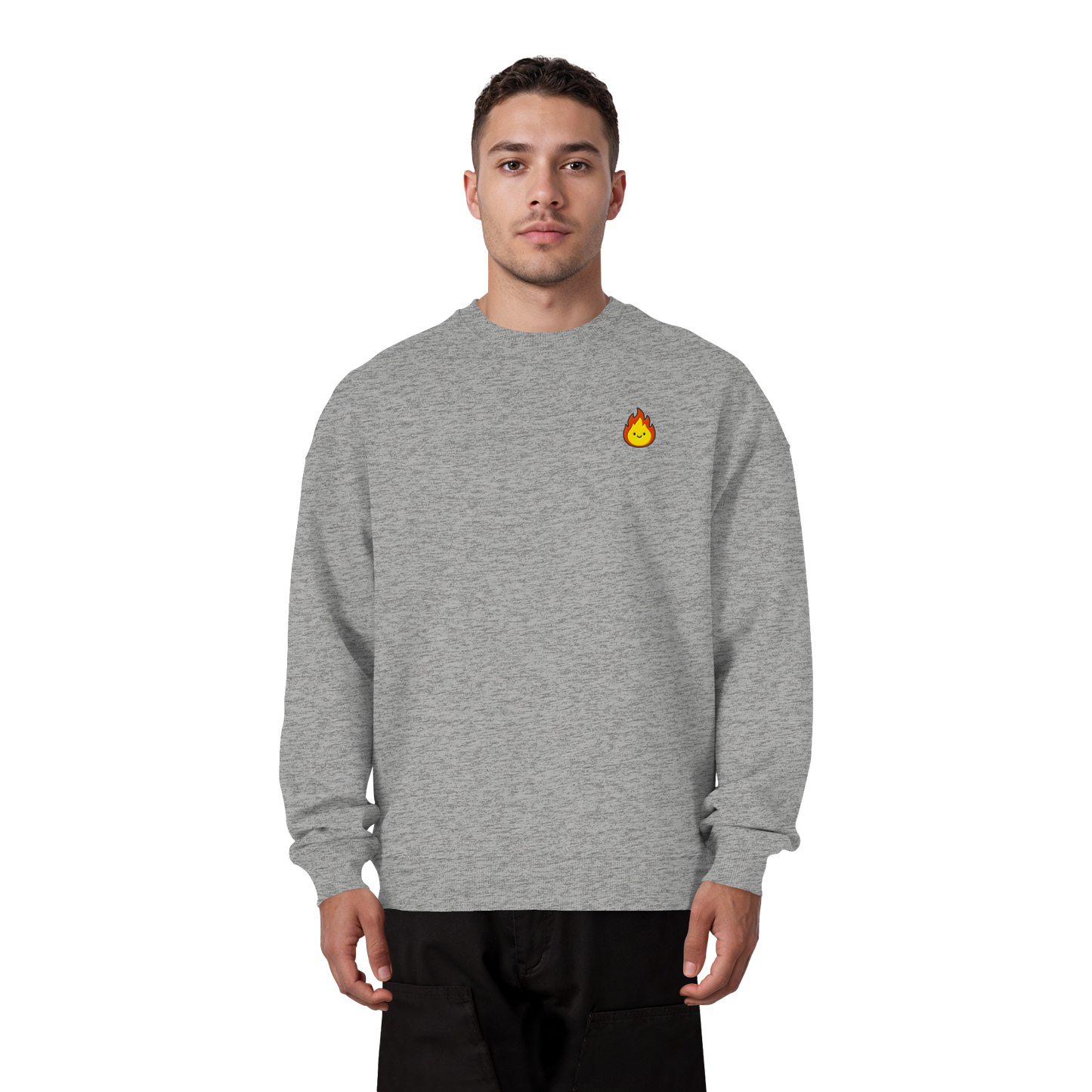 Happy Flame - Organic Oversize Sweatshirt