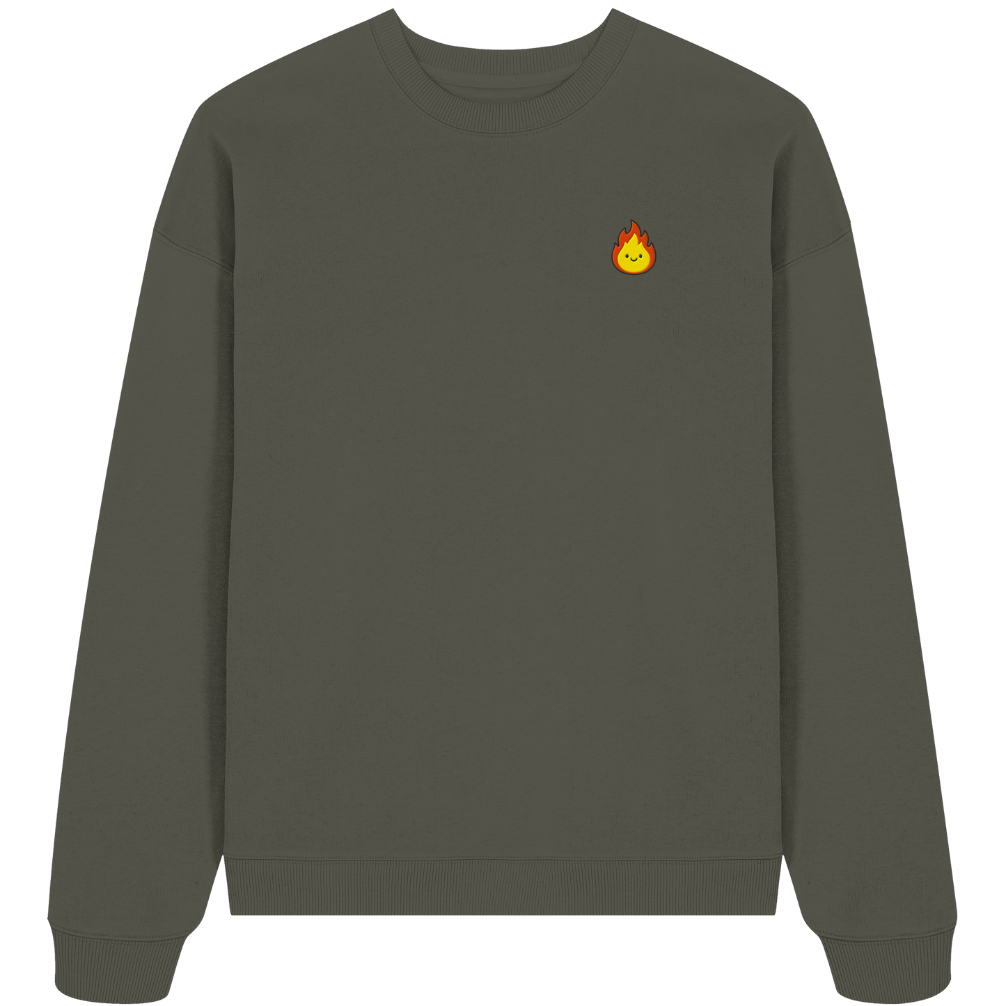 Happy Flame - Organic Oversize Sweatshirt