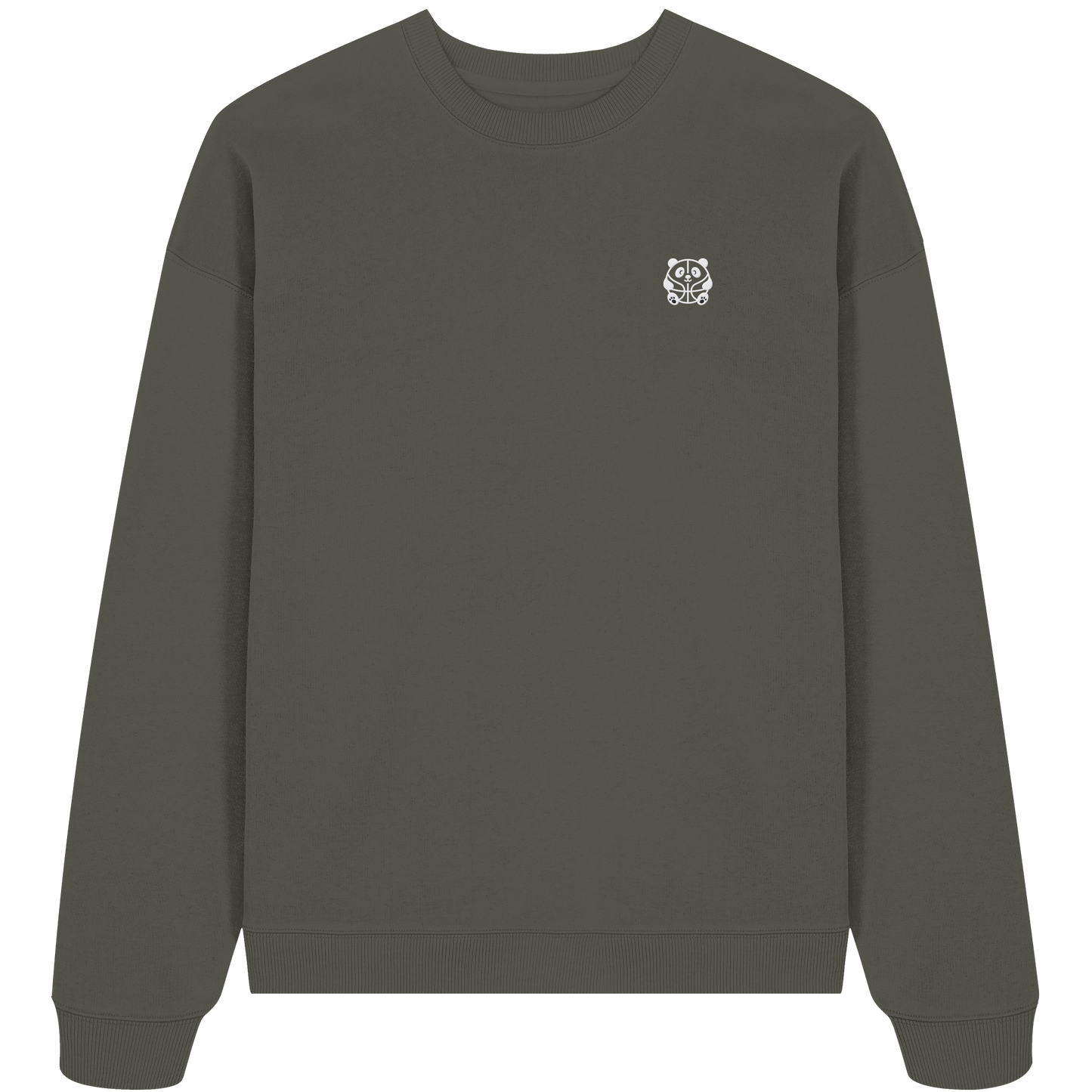 Basketball Panda Backprint - Organic Oversize Sweatshirt