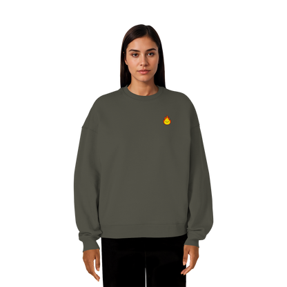 Happy Flame - Organic Oversize Sweatshirt