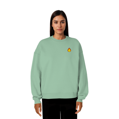 Happy Flame - Organic Oversize Sweatshirt