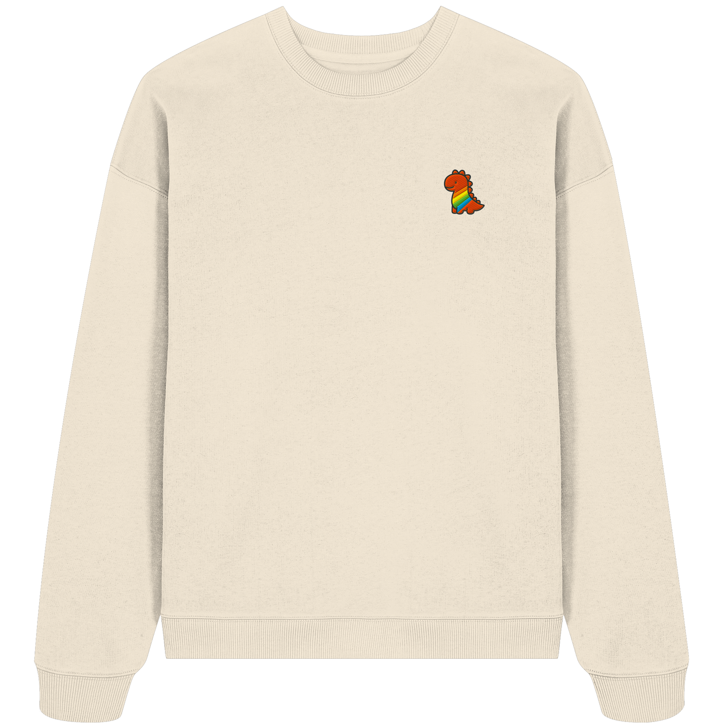 Rainbow Dino - Organic Oversize Sweatshirt