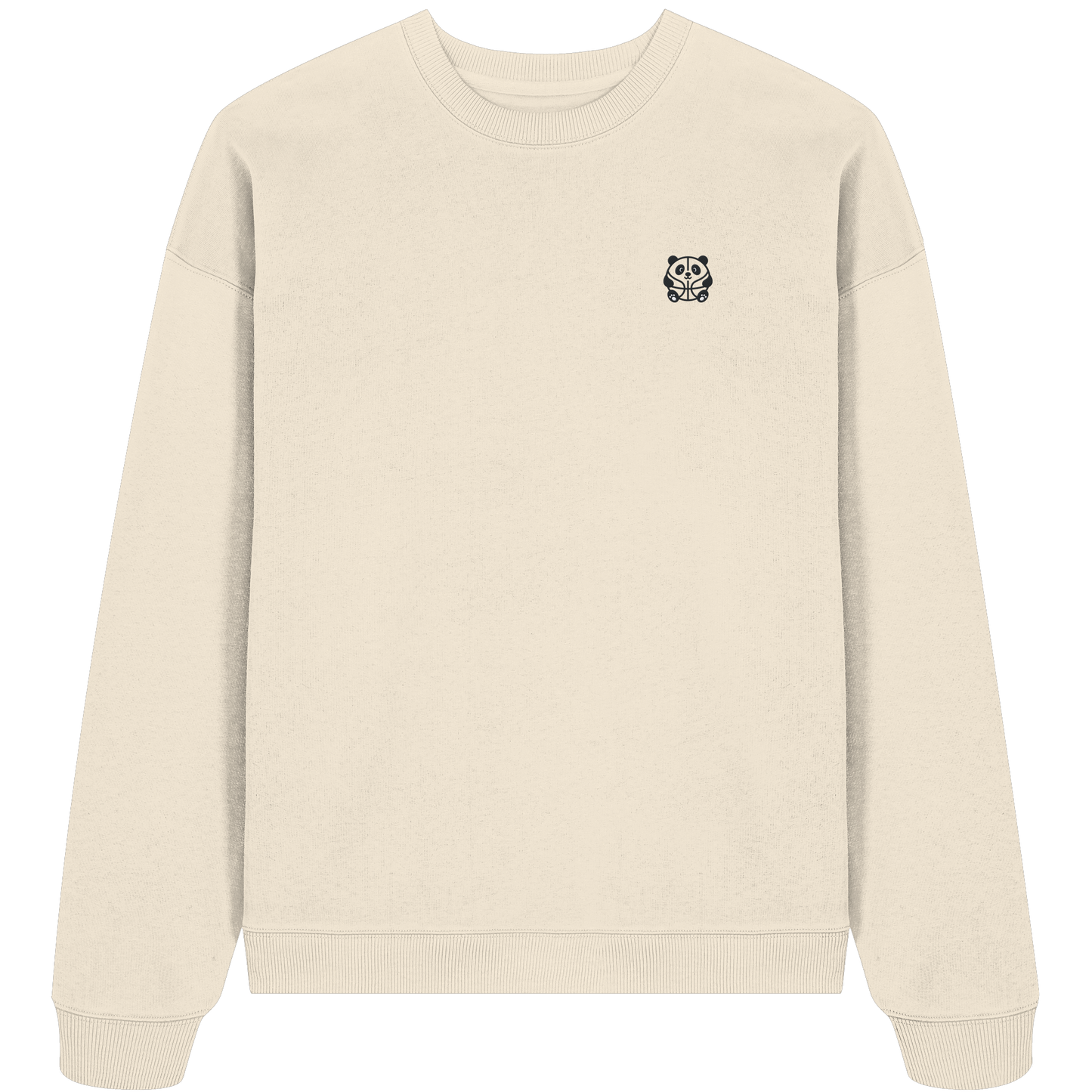 Basketball Panda Backprint - Organic Oversize Sweatshirt