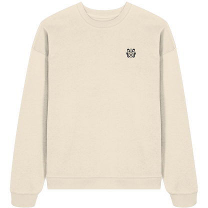 Basketball Panda Backprint - Organic Oversize Sweatshirt