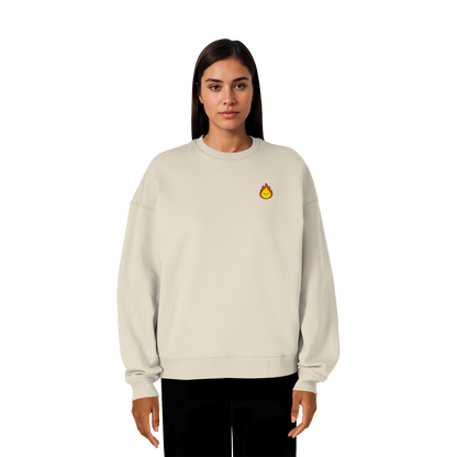 Happy Flame - Organic Oversize Sweatshirt
