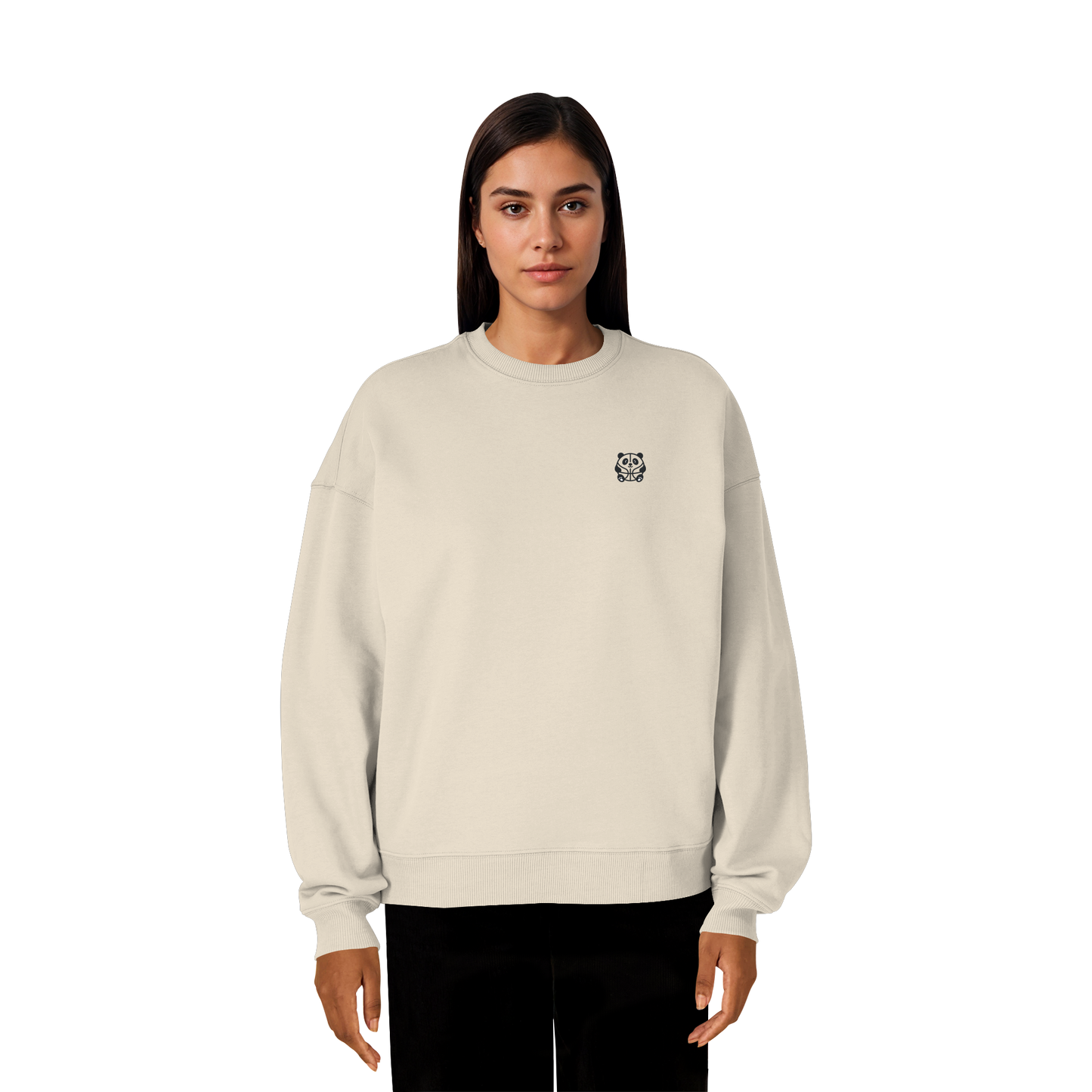 Basketball Panda - Organic Oversize Sweatshirt