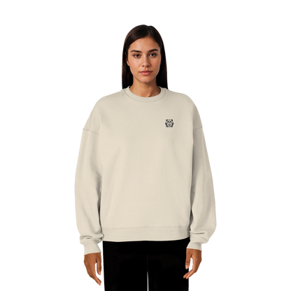 Basketball Panda Backprint - Organic Oversize Sweatshirt