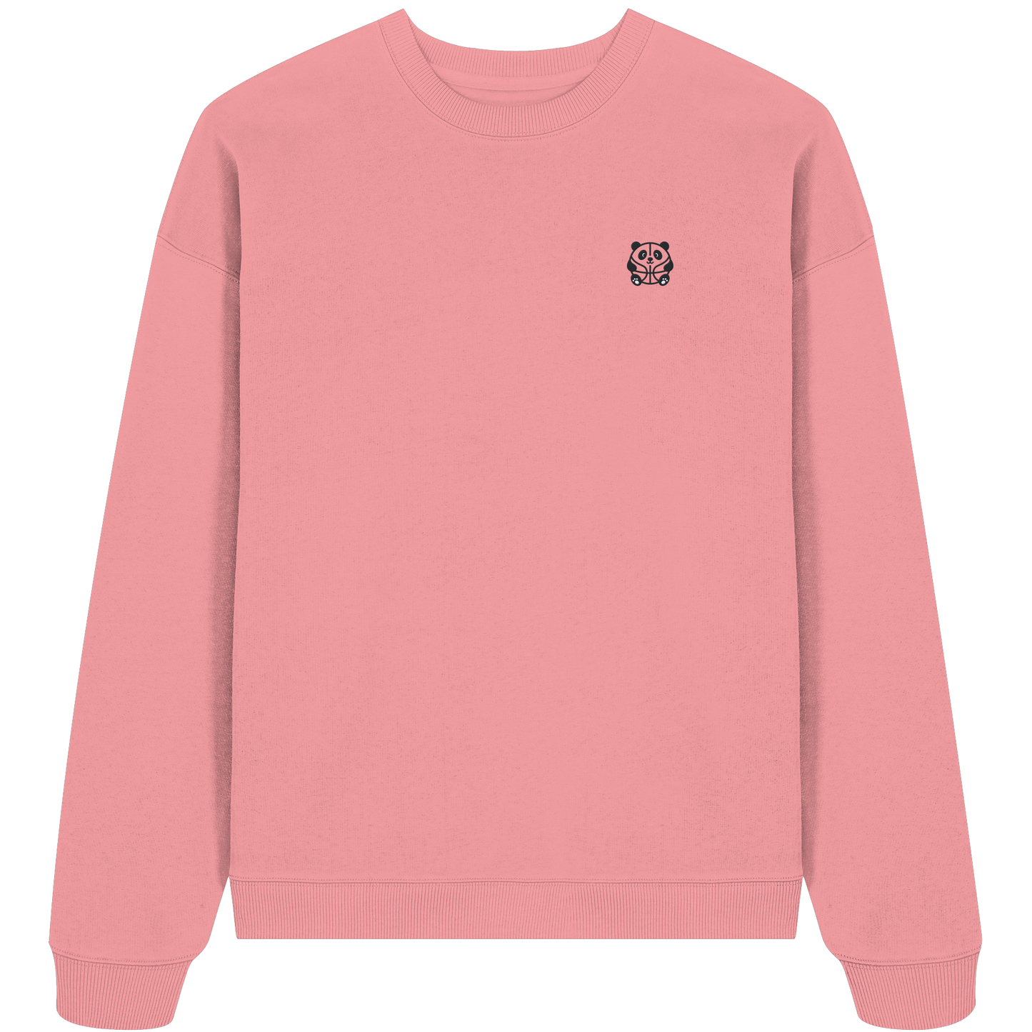 Basketball Panda Backprint - Organic Oversize Sweatshirt