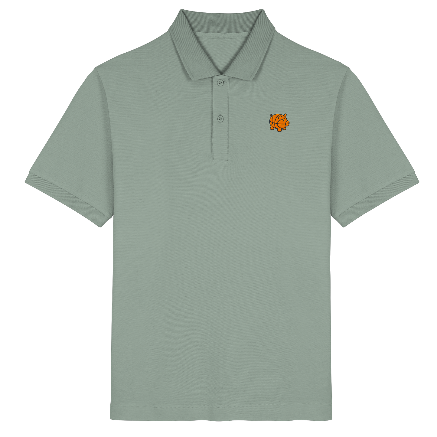 Basketball Piggy - Organic Poloshirt