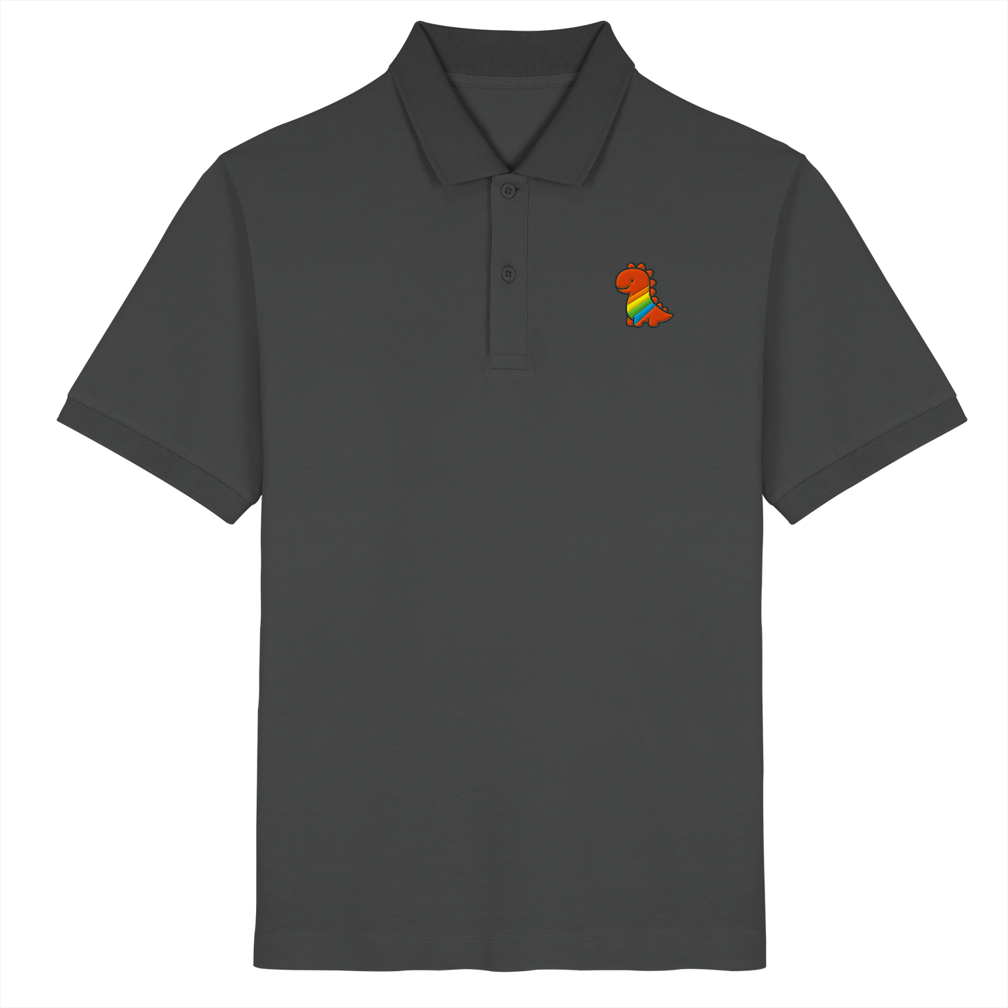 Rainbow Dino - Organic Poloshirt