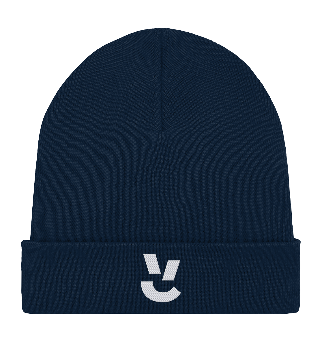 Codistry Logo Weiß - Organic Rib Beanie