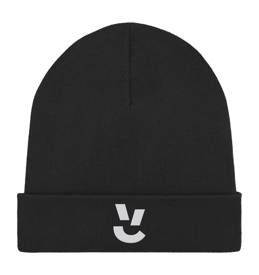 Codistry Logo Weiß - Organic Rib Beanie