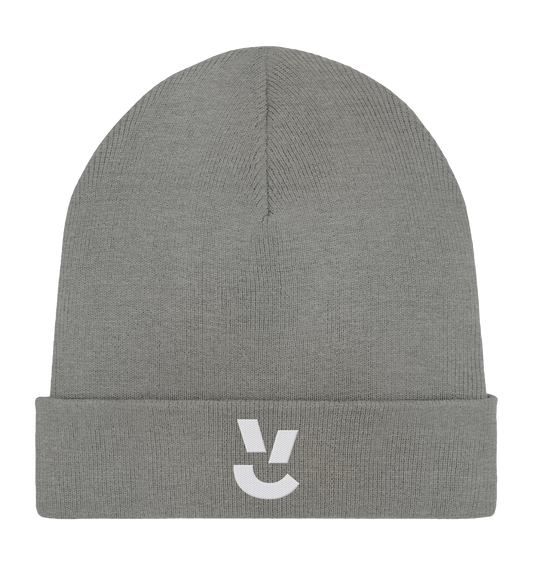 Codistry Logo Weiß - Organic Rib Beanie