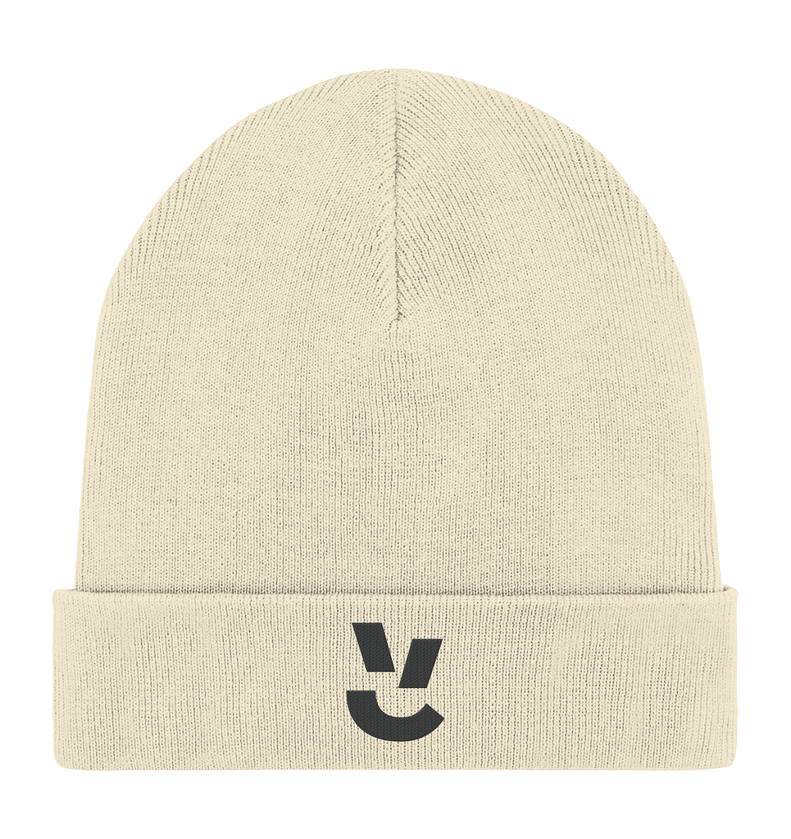 Codistry Logo Schwarz - Organic Rib Beanie