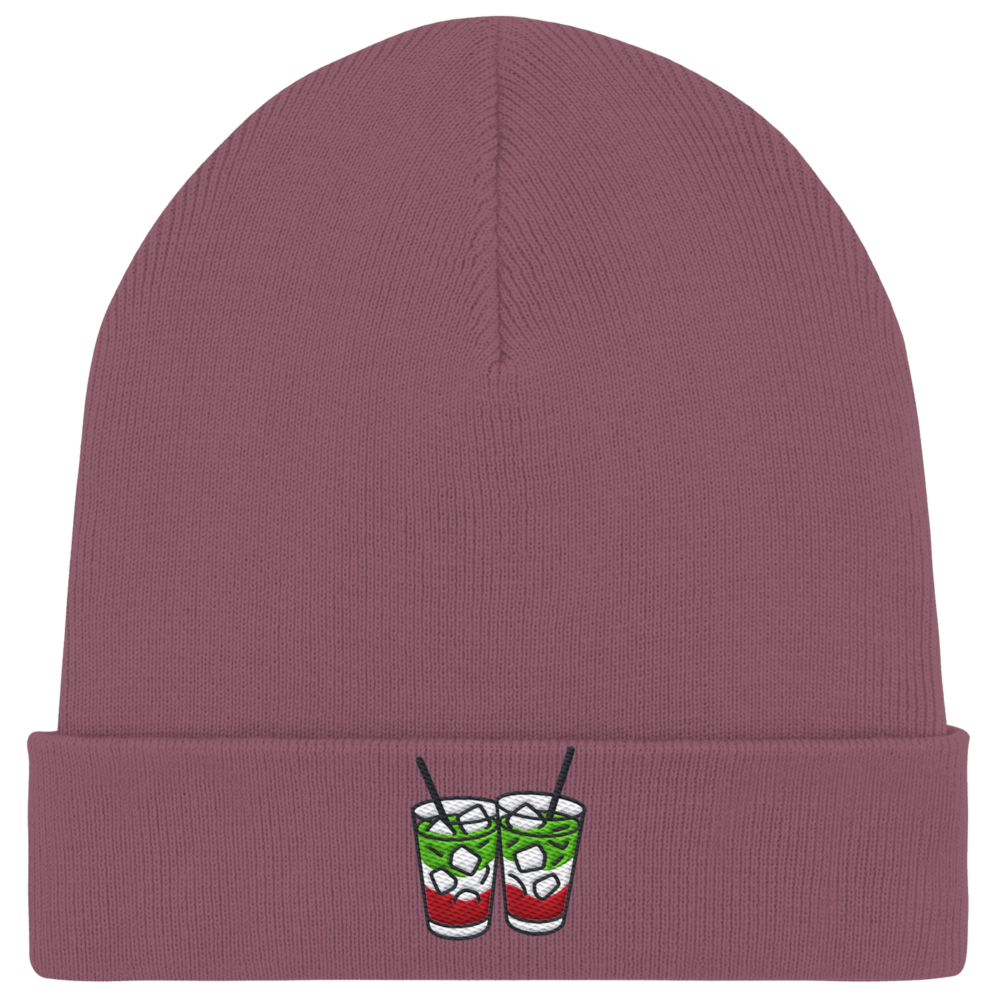 Strawberry Matcha Latte - Organic Rib Beanie