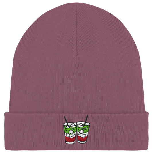 Strawberry Matcha Latte - Organic Rib Beanie