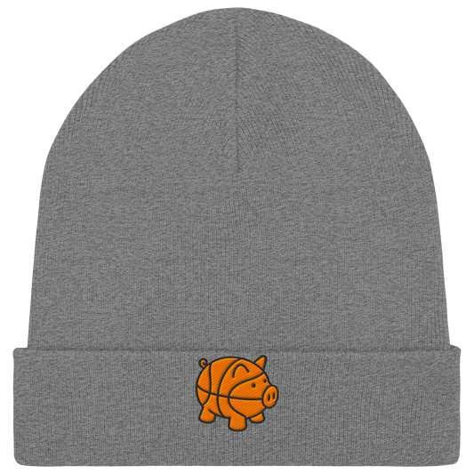 Basketball Piggy - Organic Rib Beanie