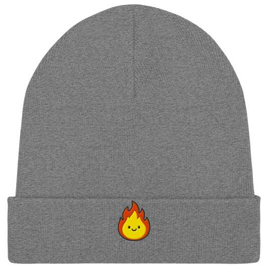 Happy Flame - Organic Rib Beanie