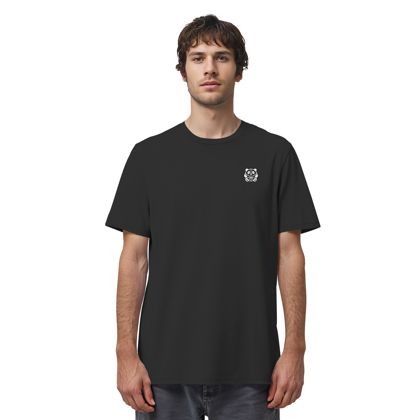 Basketball Panda Backprint - Organic Shirt