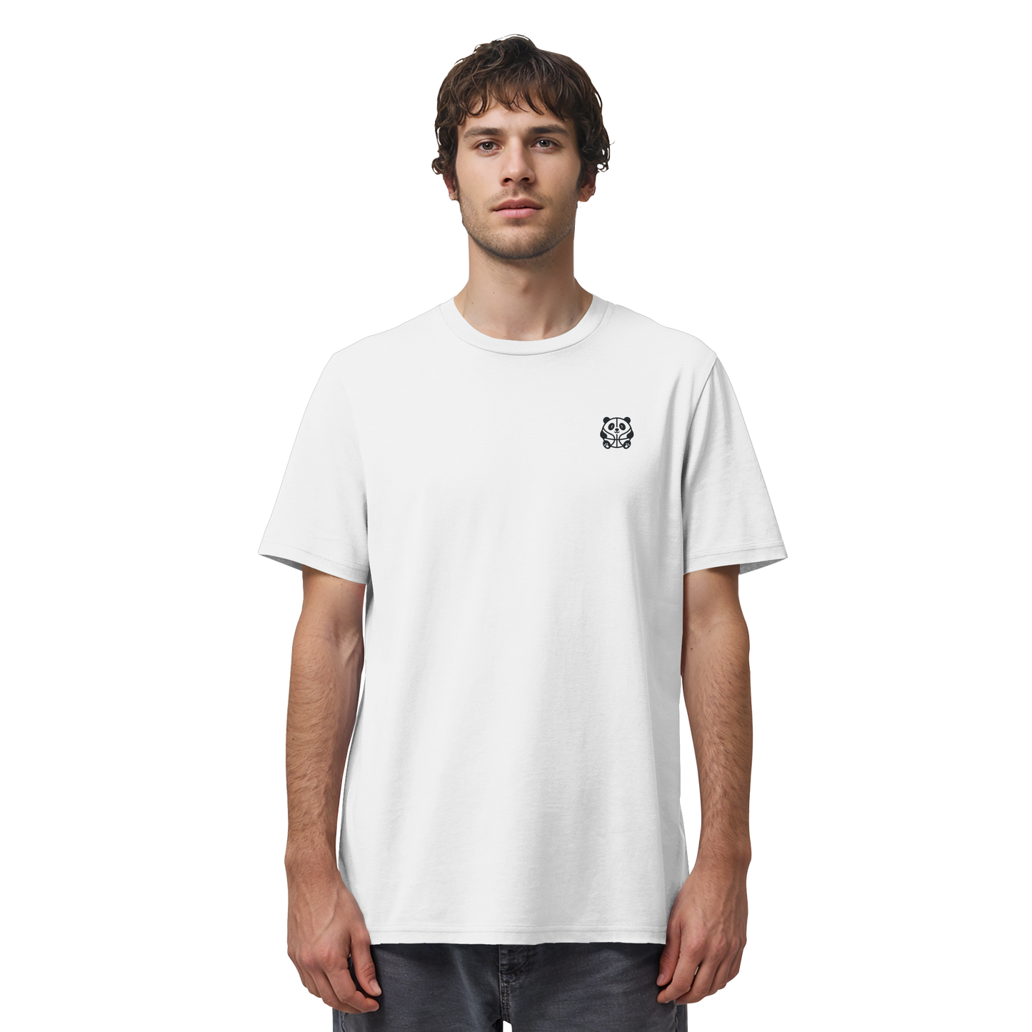Basketball Panda Backprint - Organic Shirt