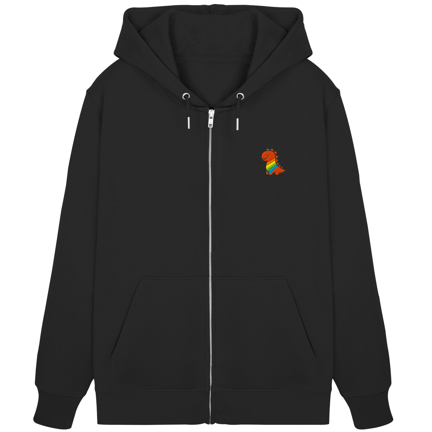Rainbow Dino - Organic Zipper