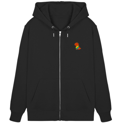 Rainbow Dino - Organic Zipper