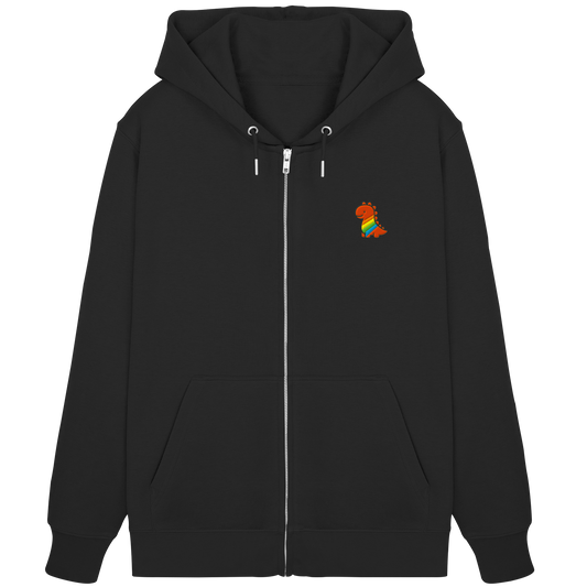 Rainbow Dino - Organic Zipper