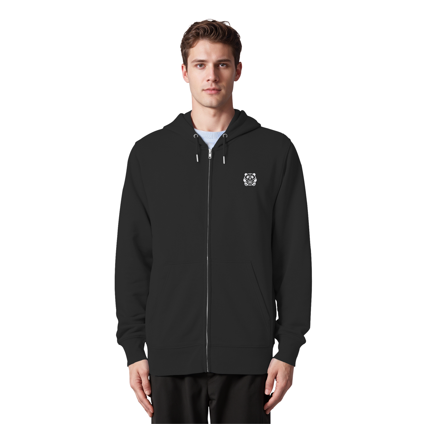 Basketball Panda Backprint - Organic Zipper