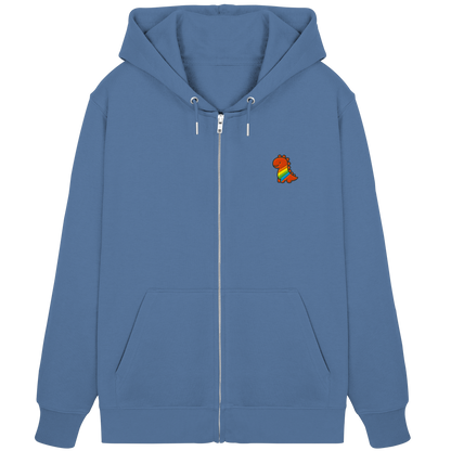 Rainbow Dino - Organic Zipper