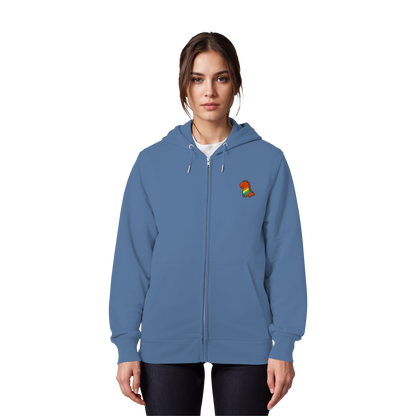 Rainbow Dino - Organic Zipper