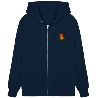 Rainbow Dino - Organic Zipper