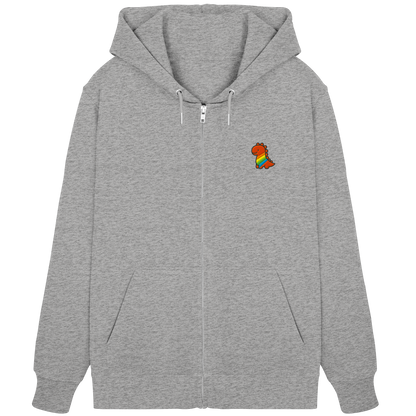 Rainbow Dino - Organic Zipper