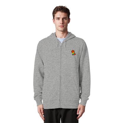 Rainbow Dino - Organic Zipper