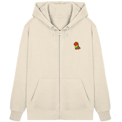 Rainbow Dino - Organic Zipper