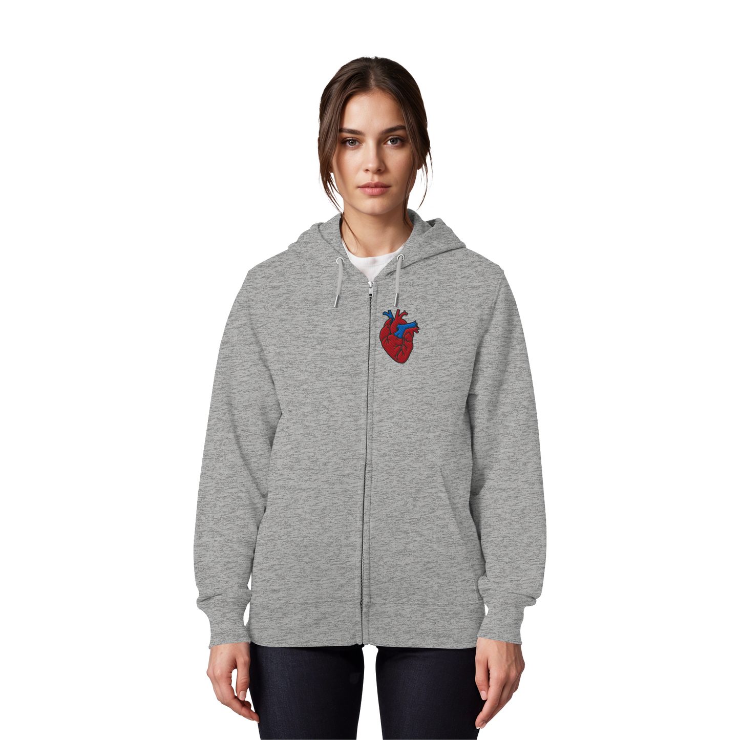 Anatomisch korrektes Herz - Organic Zipper