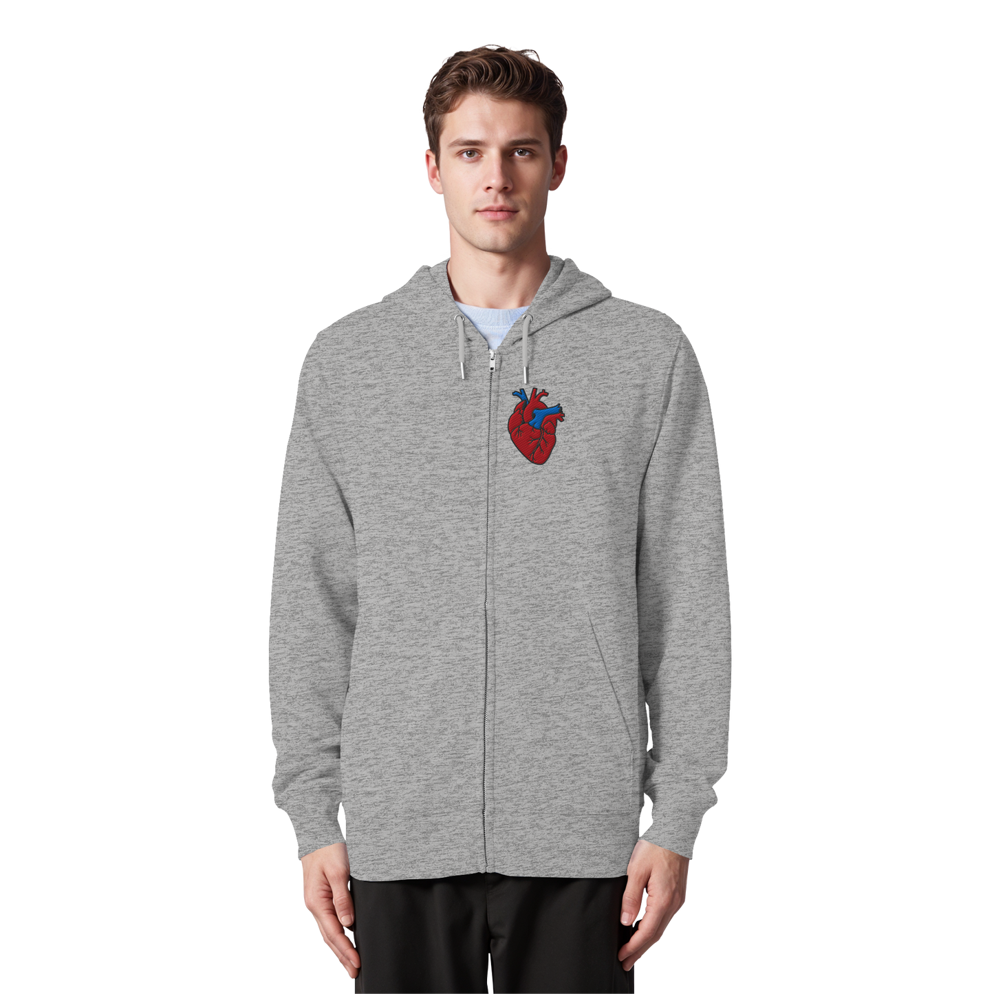 Anatomisch korrektes Herz - Organic Zipper